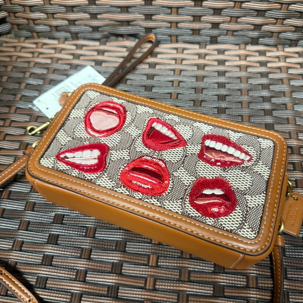 Coach X Tom Wesselmann Kira Crossbody In Signature Textile Jacquard CA231 - Picture 3 of 8